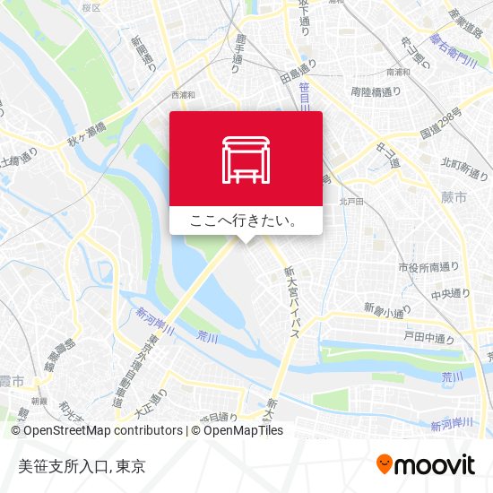 美笹支所入口地図