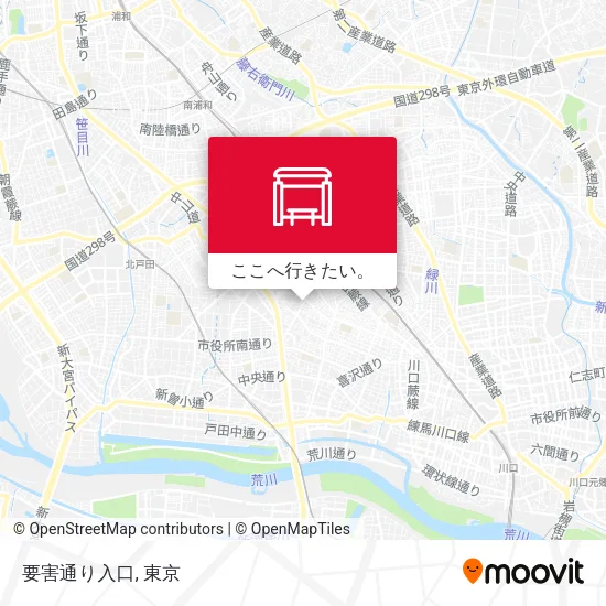 要害通り入口地図