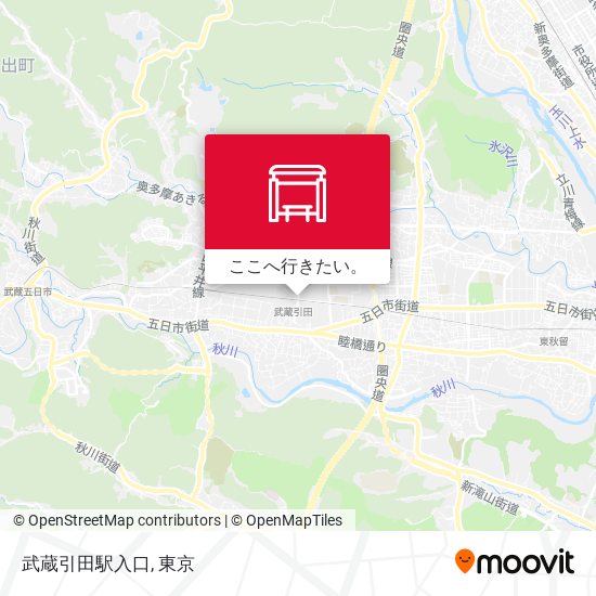 武蔵引田駅入口地図