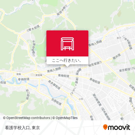 看護学校入口地図