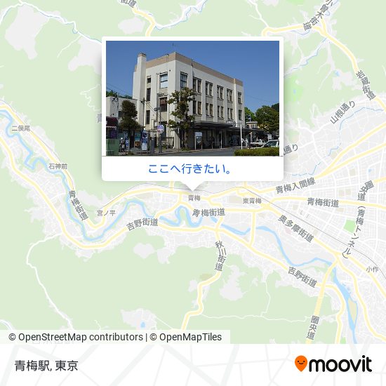青梅駅地図
