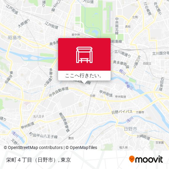 栄町４丁目（日野市）地図