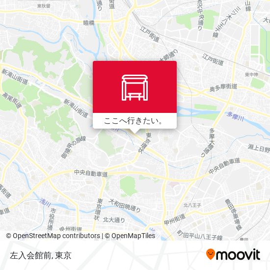 左入会館前地図