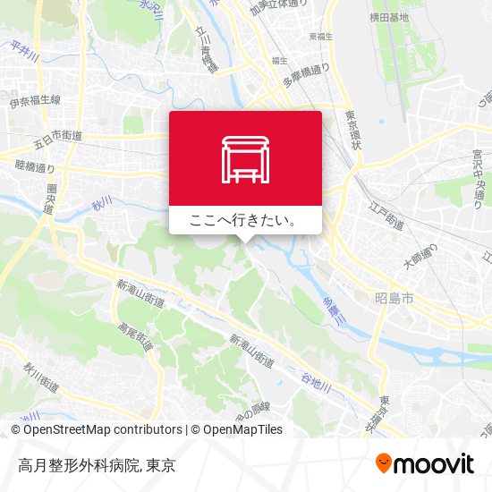 高月整形外科病院地図