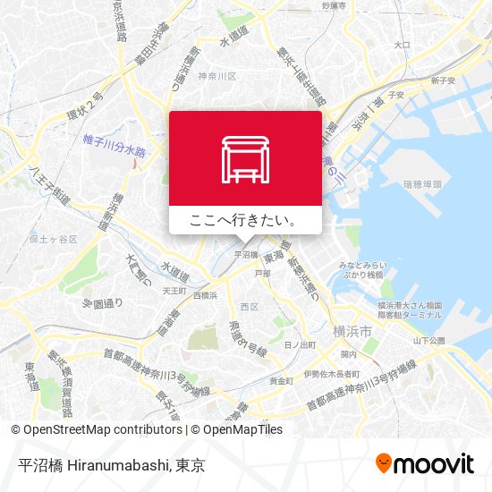 平沼橋 Hiranumabashi地図