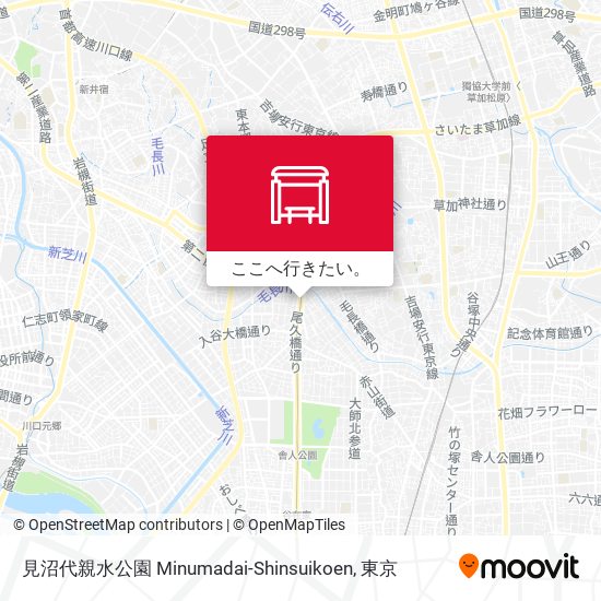 見沼代親水公園 Minumadai-Shinsuikoen地図