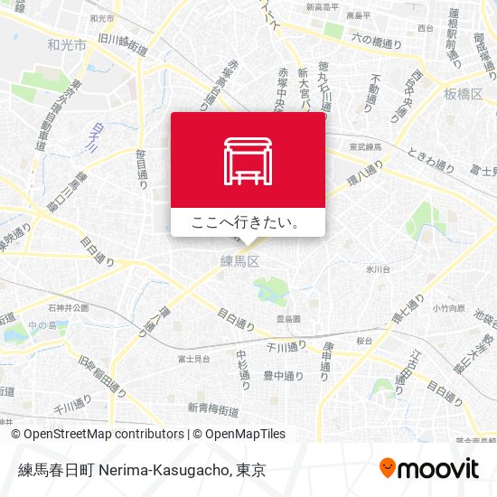 練馬春日町 Nerima-Kasugacho地図