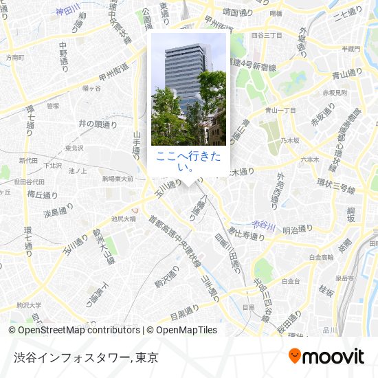 渋谷インフォスタワー地図