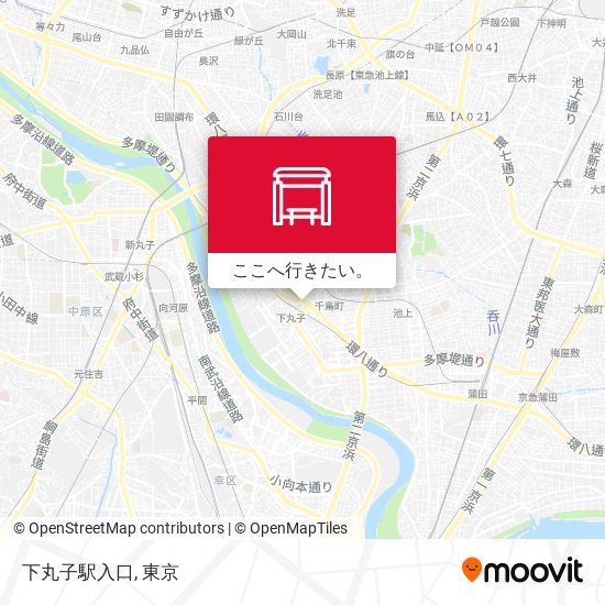 下丸子駅入口地図