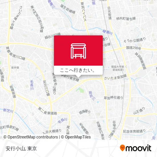 安行小山地図