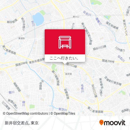 新井宿交差点地図