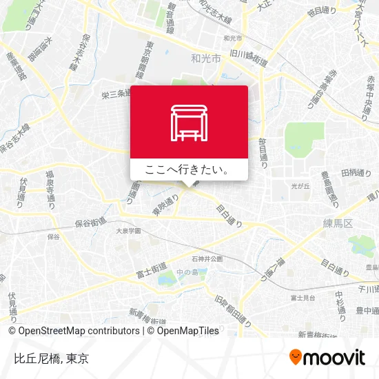 比丘尼橋地図
