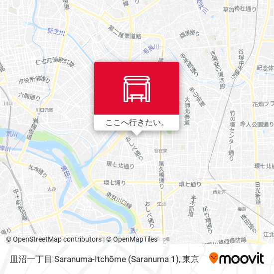 皿沼一丁目 Saranuma-Itchōme (Saranuma 1)地図