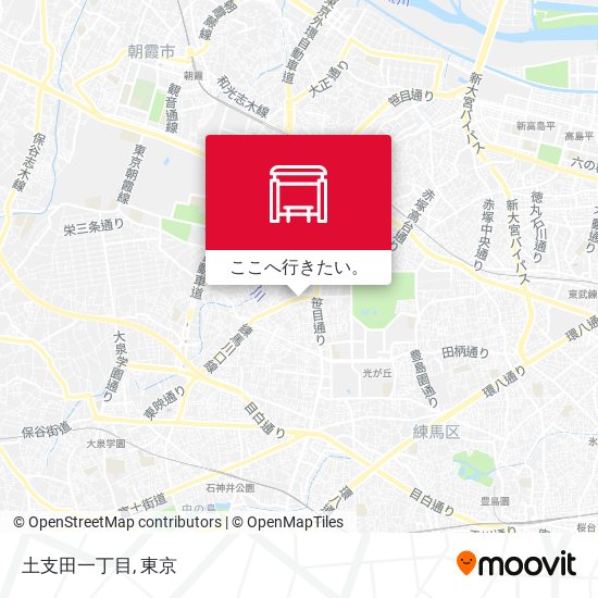 土支田一丁目地図