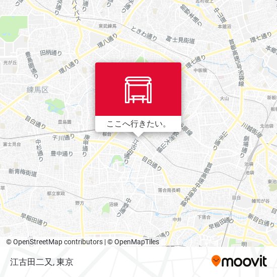 江古田二又地図
