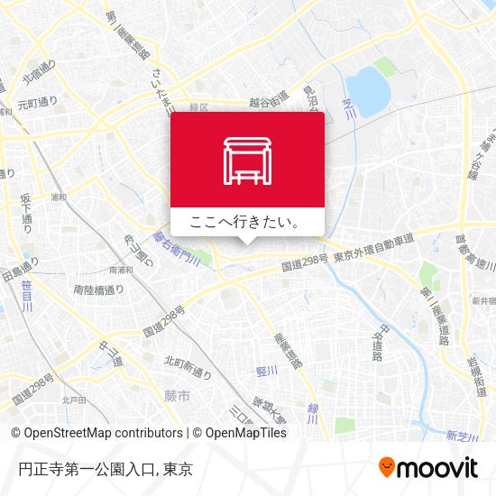 円正寺第一公園入口地図