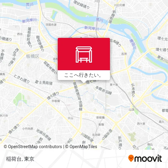 稲荷台地図