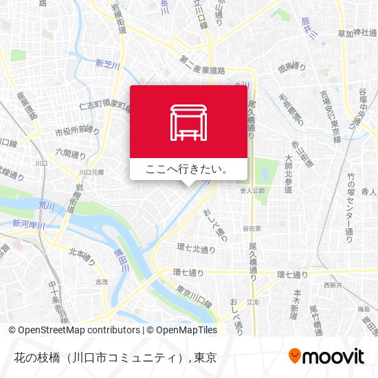 花の枝橋（川口市コミュニティ）地図