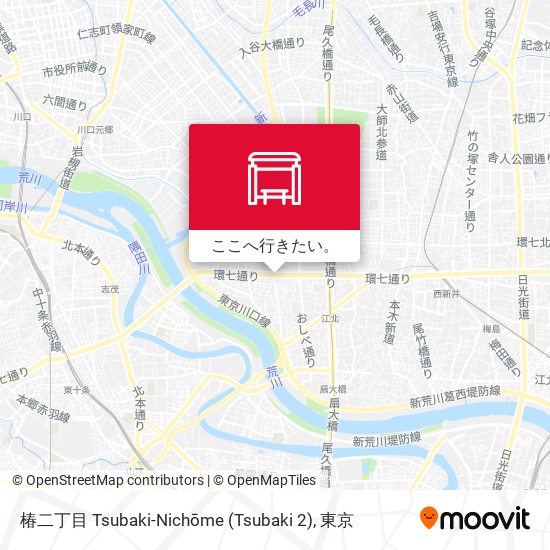 椿二丁目 Tsubaki-Nichōme (Tsubaki 2)地図