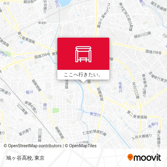 鳩ヶ谷高校地図