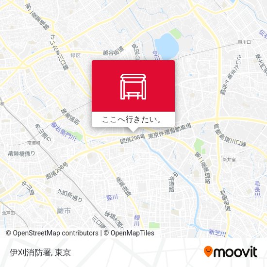 伊刈消防署地図