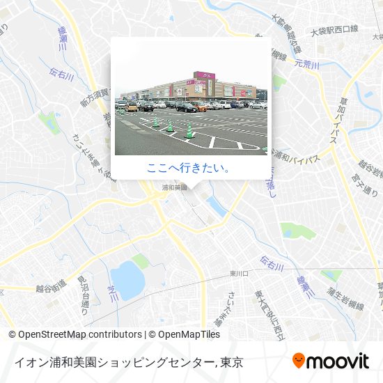 イオン浦和美園ショッピングセンター地図