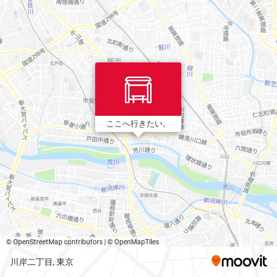 川岸二丁目地図