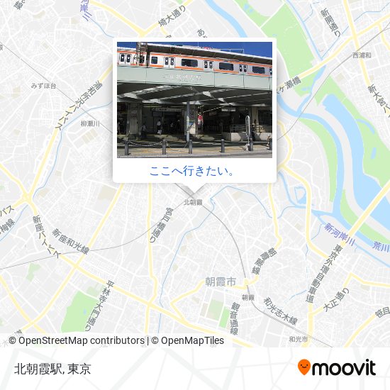 北朝霞駅地図