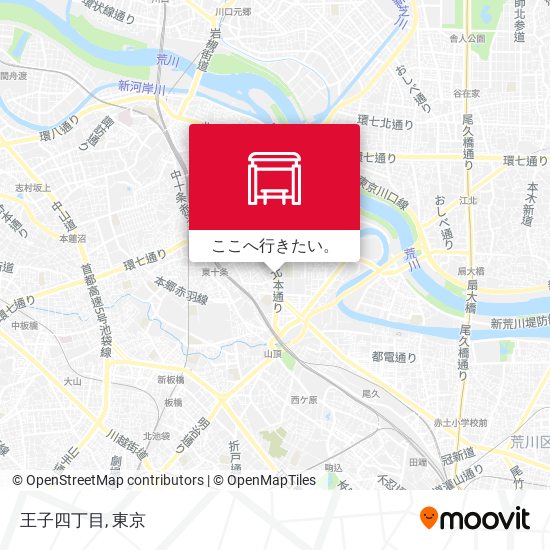 王子四丁目地図