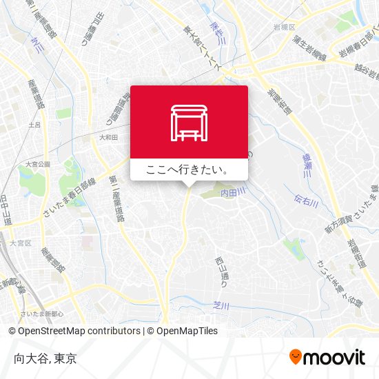 向大谷地図