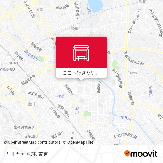 前川たたら荘地図