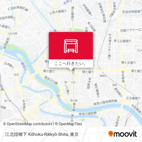 江北陸橋下 Kōhoku-Rikkyō-Shita地図