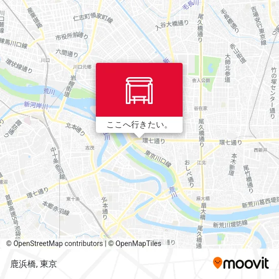 鹿浜橋地図