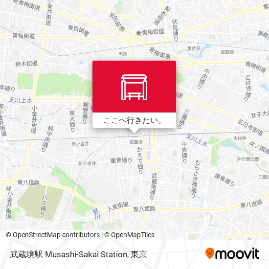 武蔵境駅 Musashi-Sakai Station地図