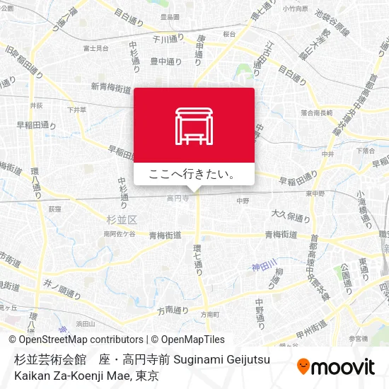 杉並芸術会館　座・高円寺前 Suginami Geijutsu Kaikan Za-Koenji Mae地図