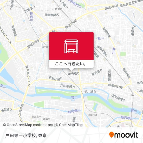 戸田第一小学校地図