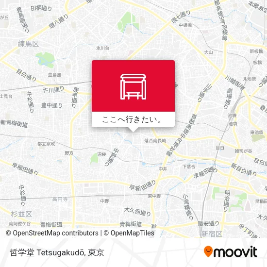 哲学堂 Tetsugakudō地図