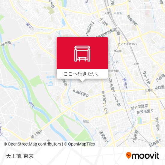 天王前地図