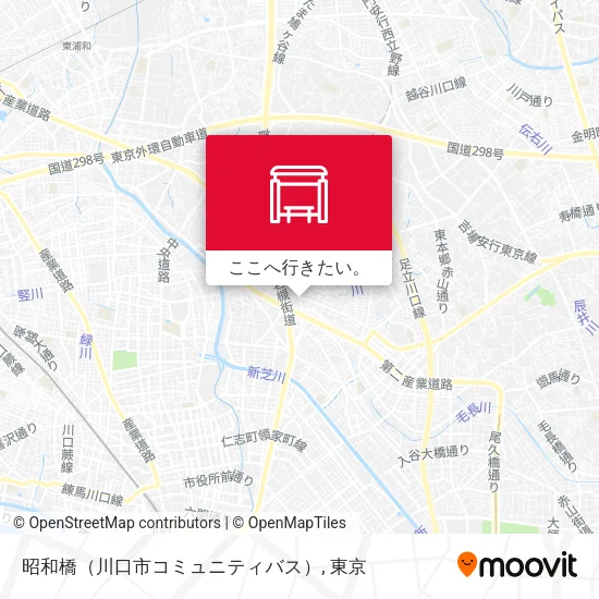 昭和橋（川口市コミュニティバス）地図