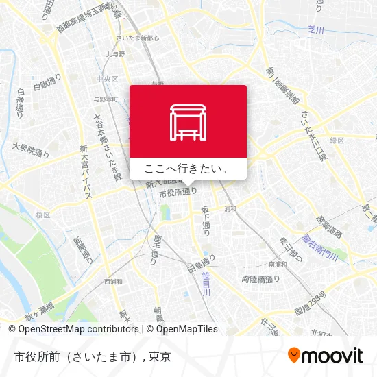 市役所前（さいたま市）地図