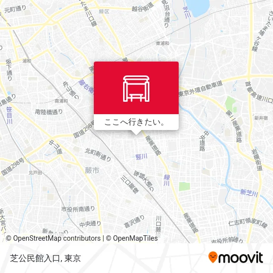 芝公民館入口地図