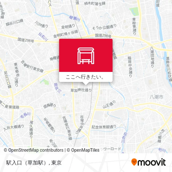 駅入口（草加駅）地図