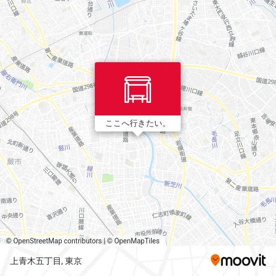 上青木五丁目地図