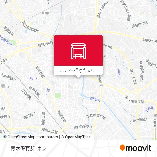 上青木保育所地図