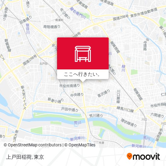 上戸田稲荷地図