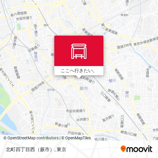 北町四丁目西（蕨市）地図