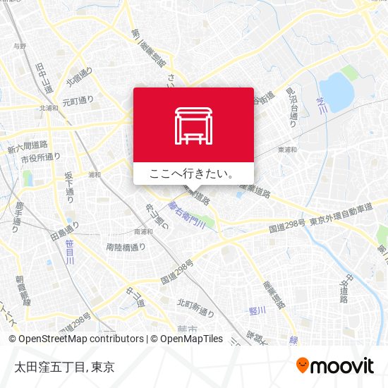 太田窪五丁目地図