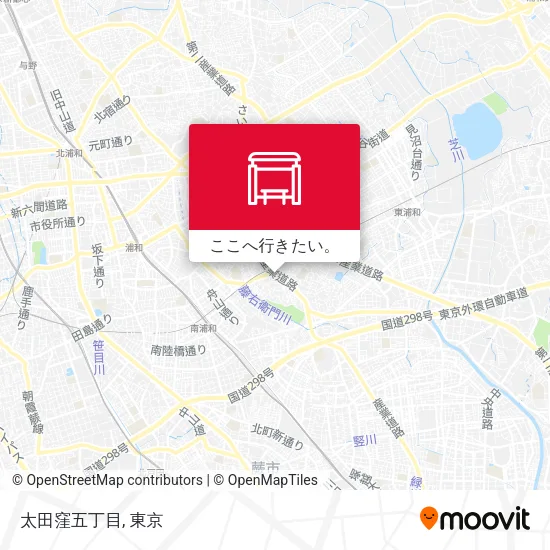 太田窪五丁目地図