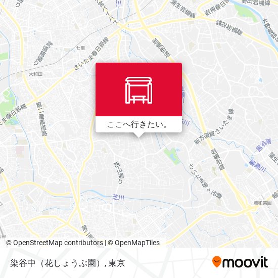 染谷中（花しょうぶ園）地図