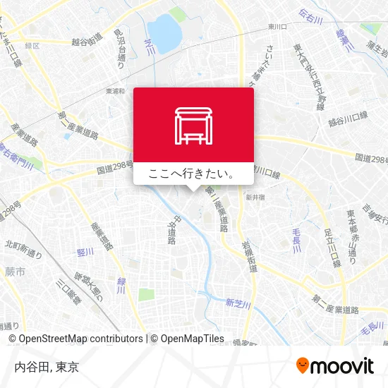 内谷田地図